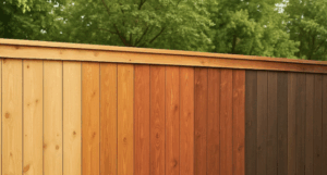 Fence stain on privacy fence